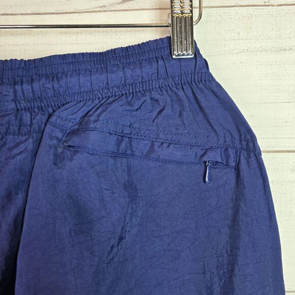Vintage 90s Nike Windbreaker Swoosh Track Pants Men’s Sz Medium Blue Zip Ankles - Picture 7 of 10